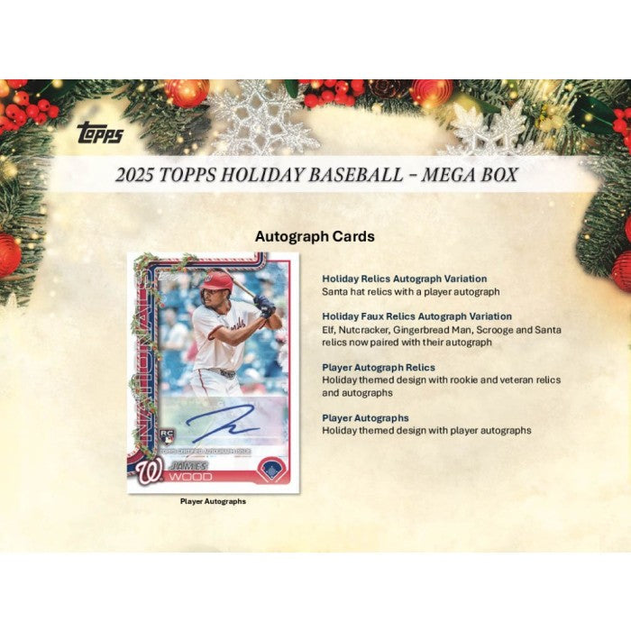 2025 Topps Holiday Baseball Mega 20-Box Case