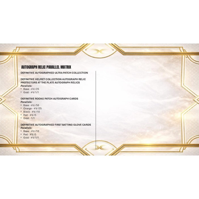 2025 Topps Definitive Collection Baseball Hobby Box