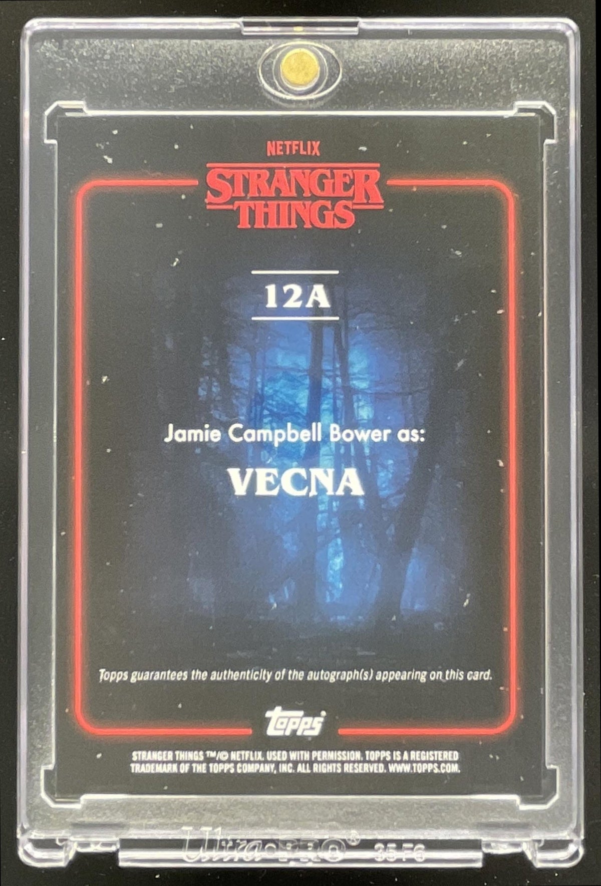 2025 Topps Stranger Things Autographs Red Jamie Campbell Bower Vecna Auto /10