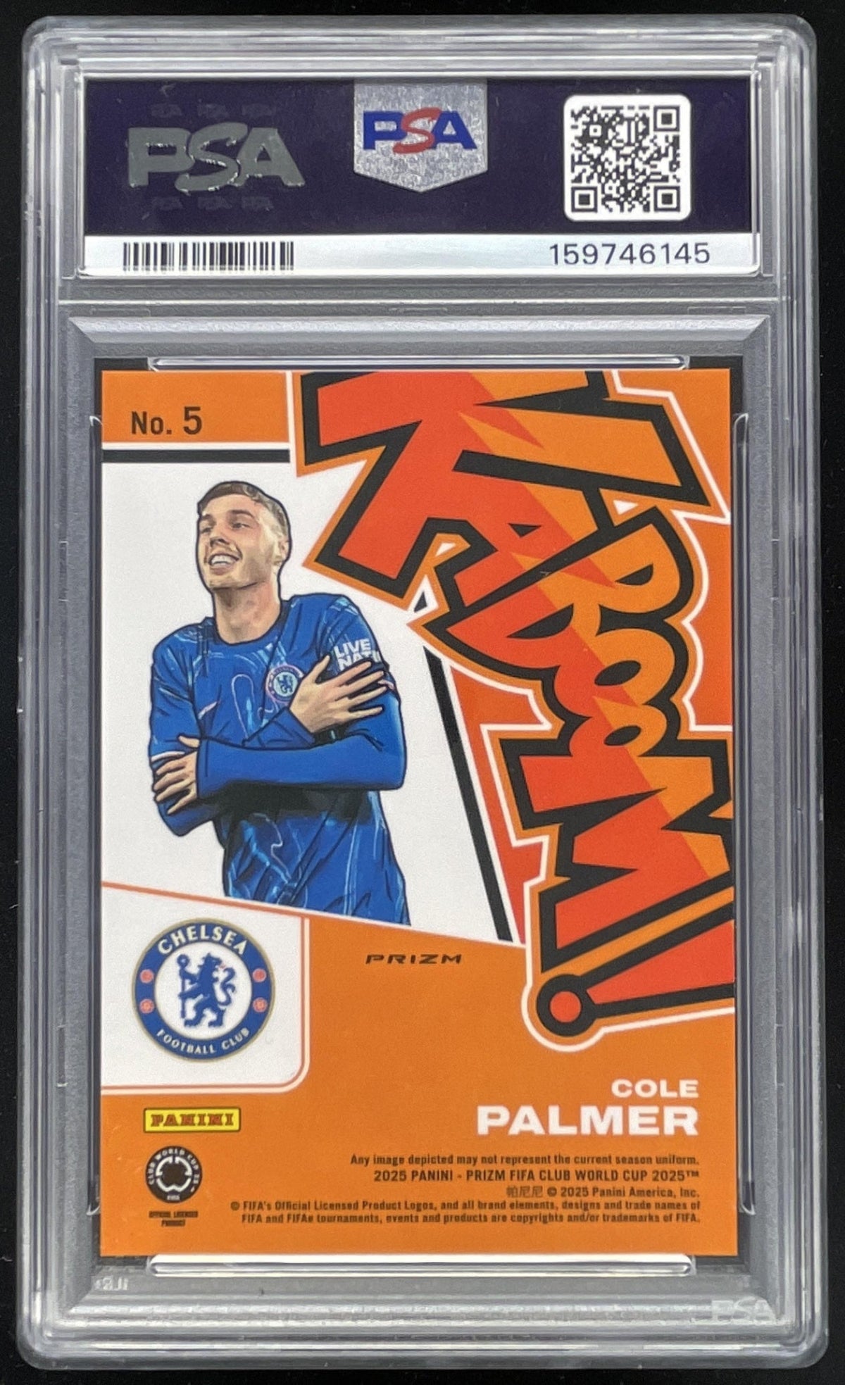 2025 Panini Prizm FIFA Club World Cup Kaboom! #5 Cole Palmer PSA 9