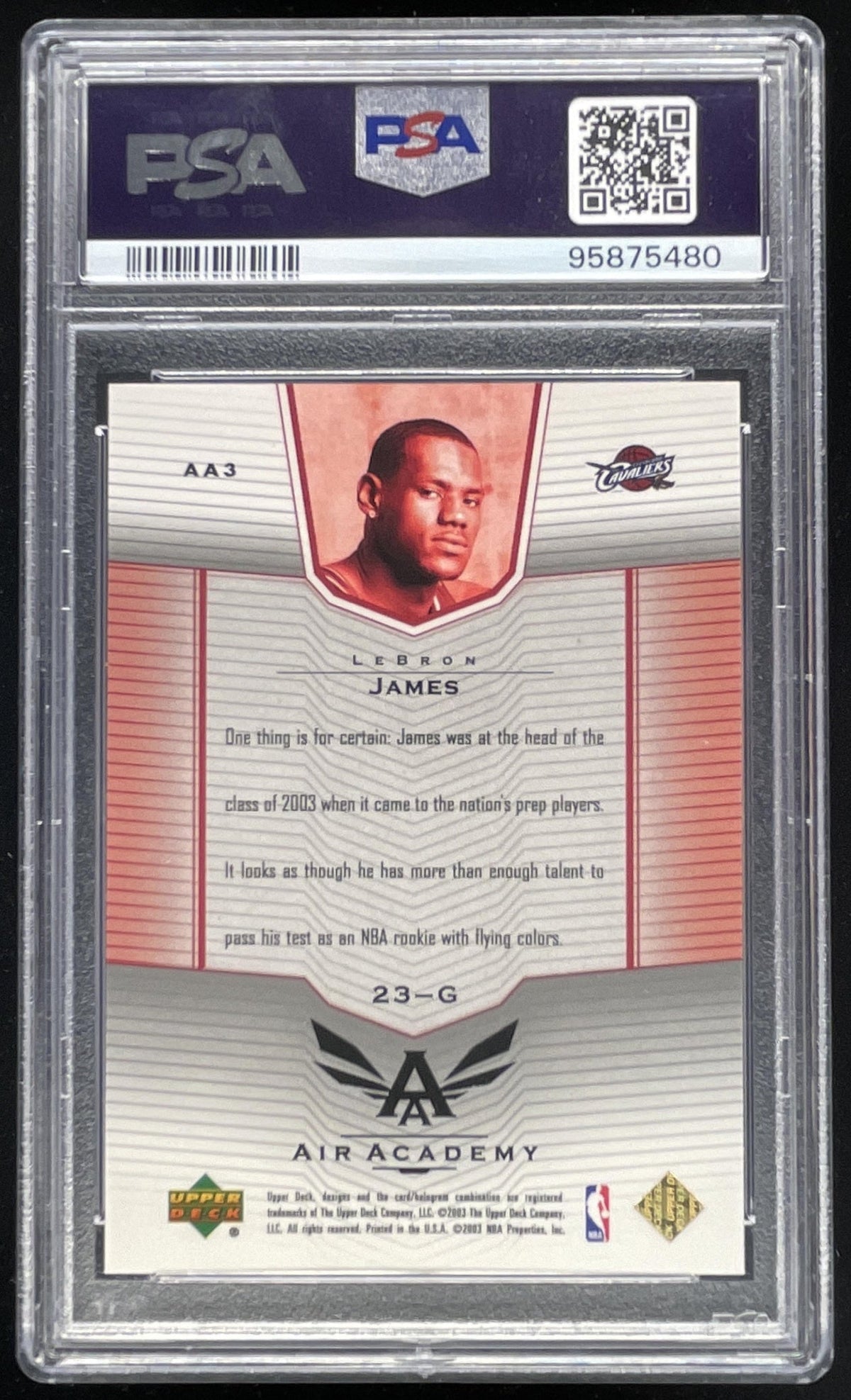 2003-04 Upper Deck Air Academy #AA3 LeBron James RC PSA 10