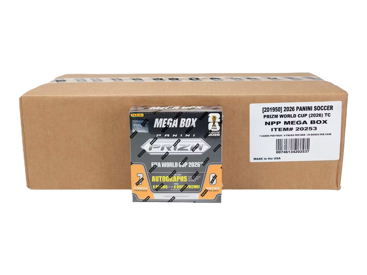 2026 Panini Prizm FIFA World Cup Soccer Mega 20-Box Case