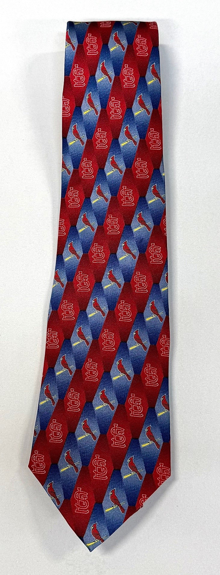 Stan Musial STL Cardinals Red & Blue Tie (Stan Musial's Personal Collection)