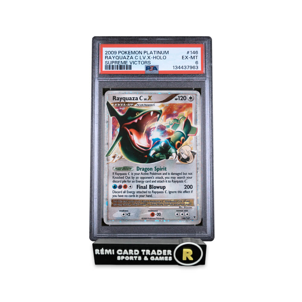 POKÉMON 2009 RAYQUAZA C LV.X (PLATINUM SUPREME VICTORS) #146 PSA EX-MT 6