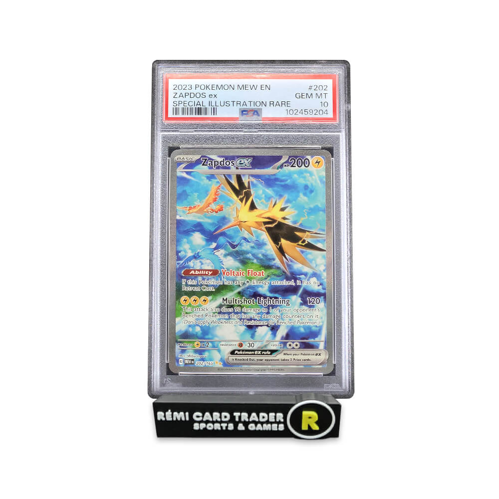 POKÉMON 2023 ZAPDOS EX (151) #202 PSA GEM MT 10