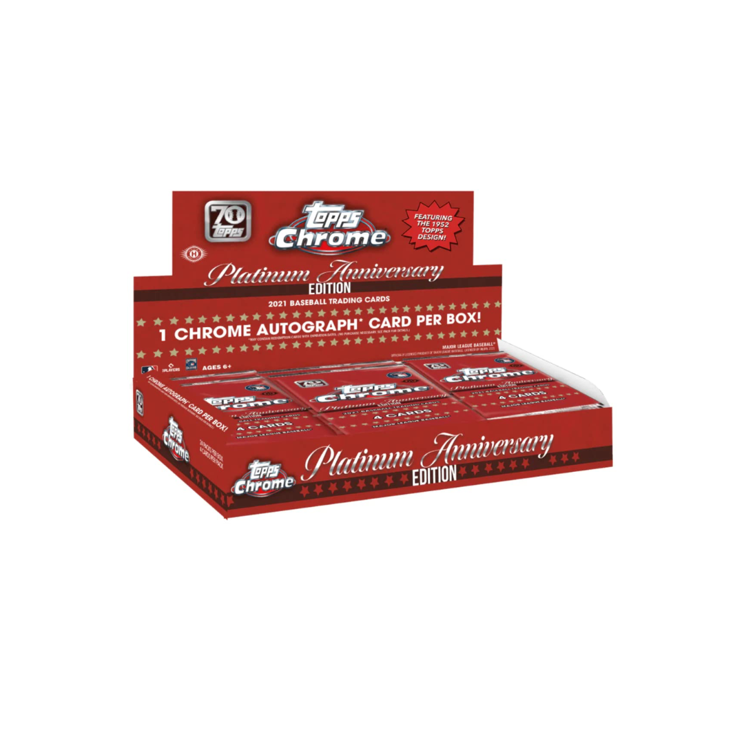 2021 Topps Chrome Platinum Anniversary Baseball Hobby Box