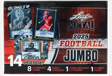 2025 Leaf Metal Football Hobby Jumbo Box