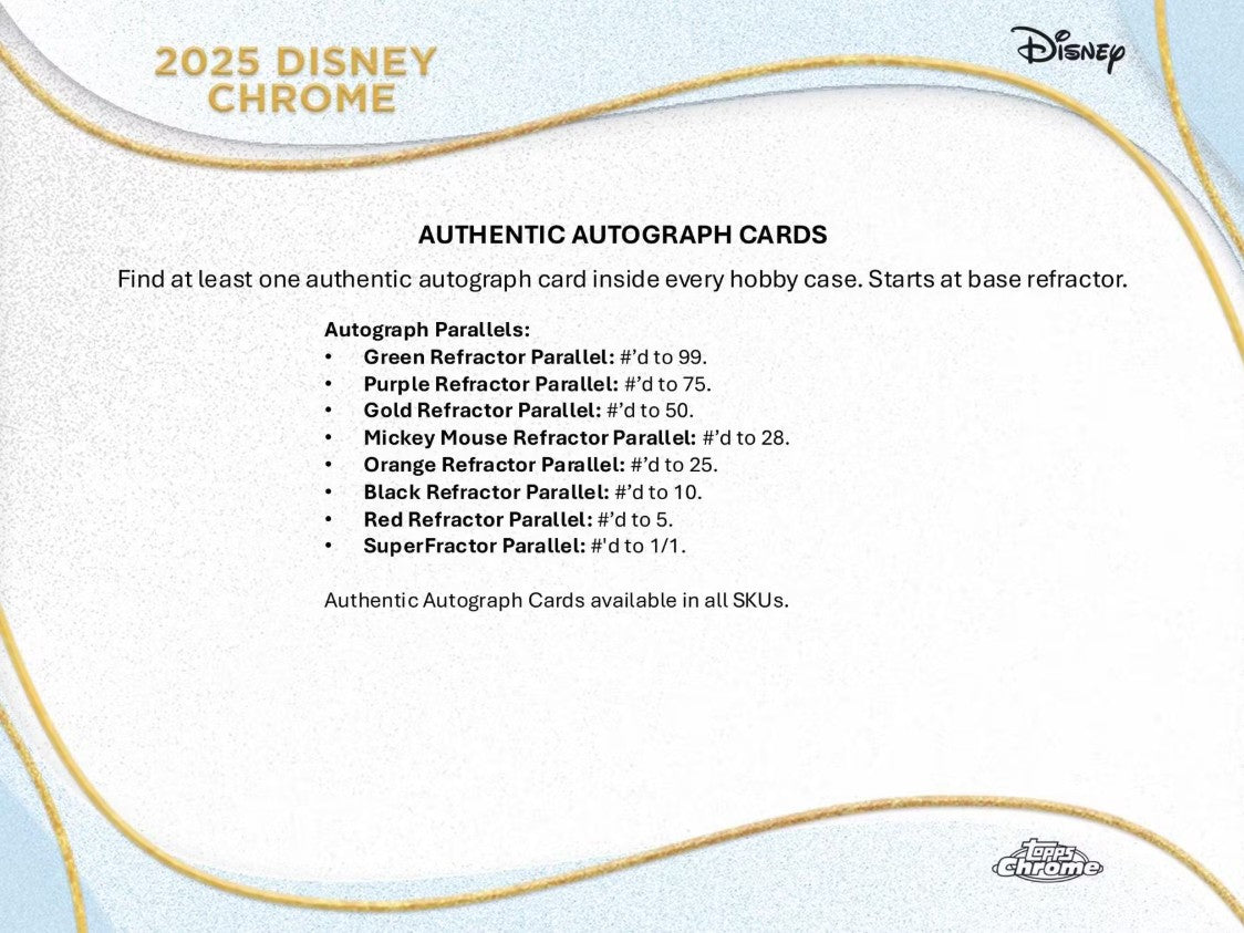Disney Chrome Hobby Box (Topps 2025)