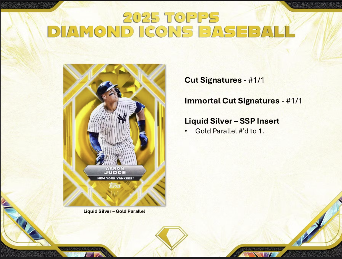 2025 Topps Diamond Icons Baseball Hobby Box