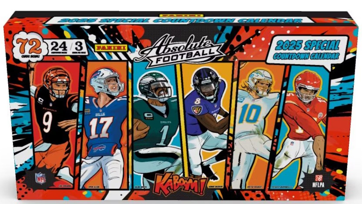 2025 Panini Absolute Football Countdown Calendar 8-Box Case