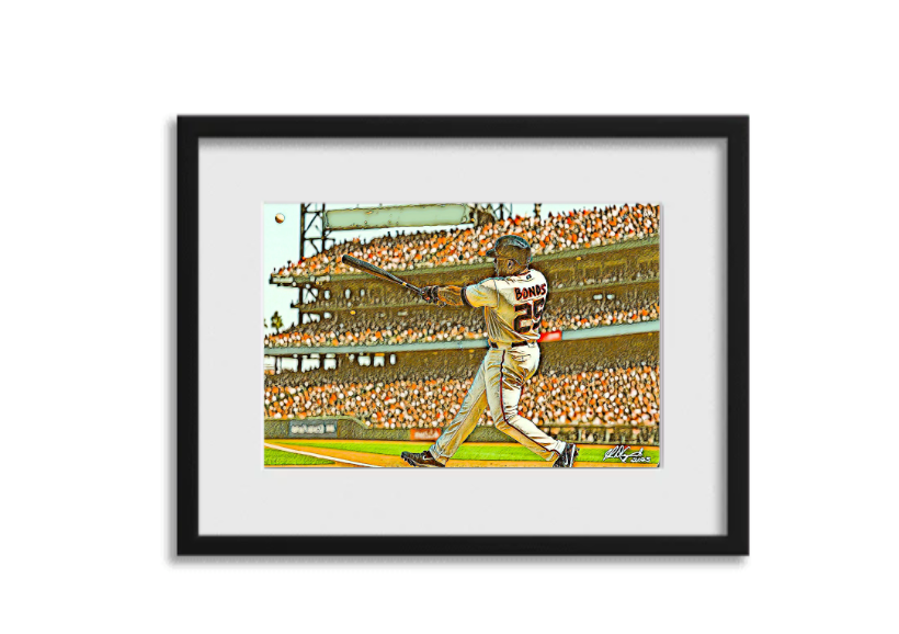 Barry Bonds Artwork - 1 of 25 Framed
