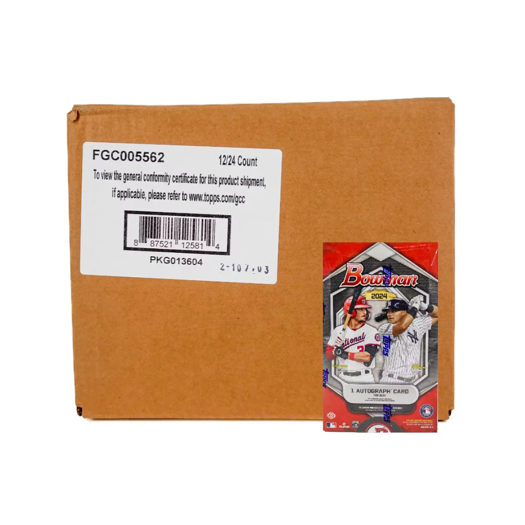 2024 Bowman Baseball Hobby 12-Box Case