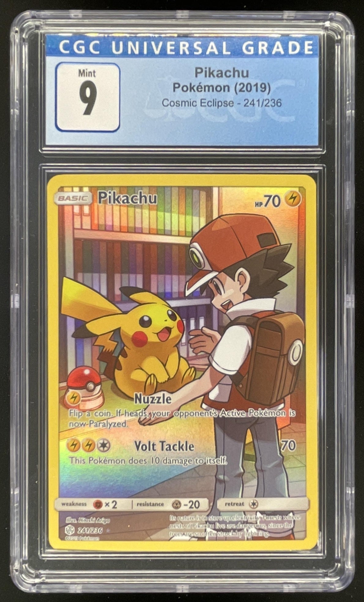 2019 Pokemon Sun & Moon Cosmic Eclipse #241/236 Pikachu CGC 9