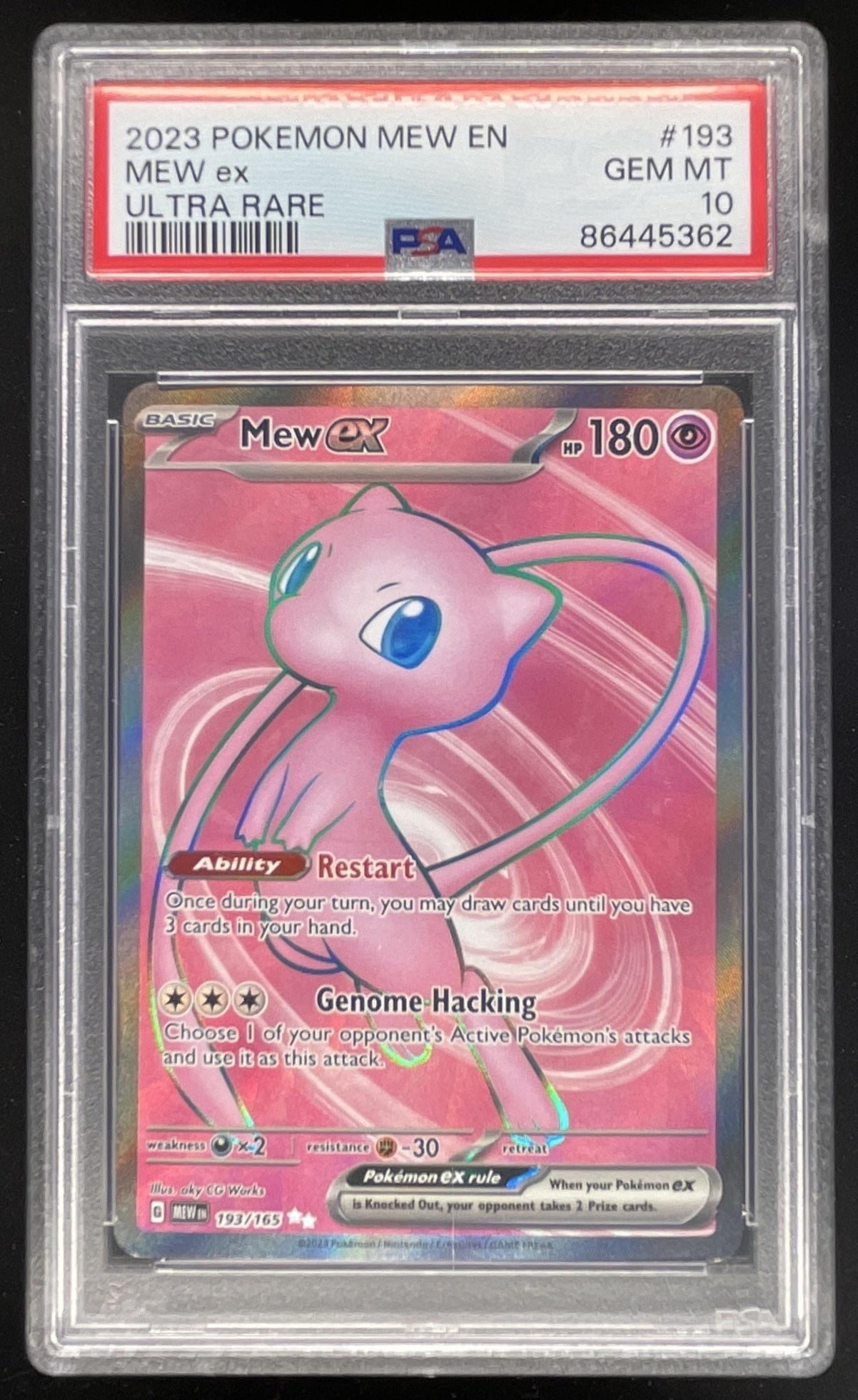 2023 Pokemon SV 151 #193/165 Mew ex Ultra Rare PSA 10