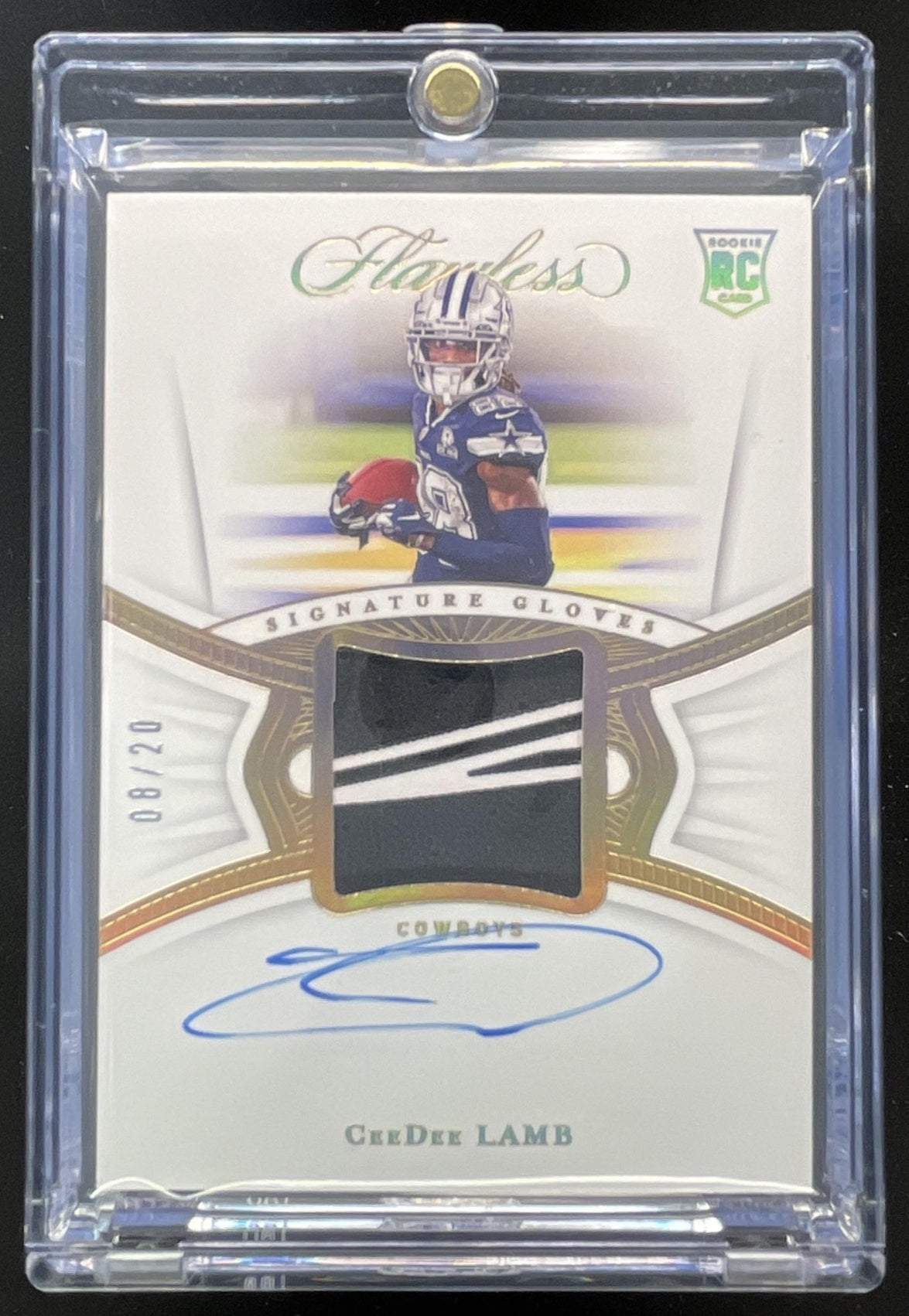 2020 Panini Flawless Signature Gloves #SG-CDL CeeDee Lamb Autograph RC Auto /20