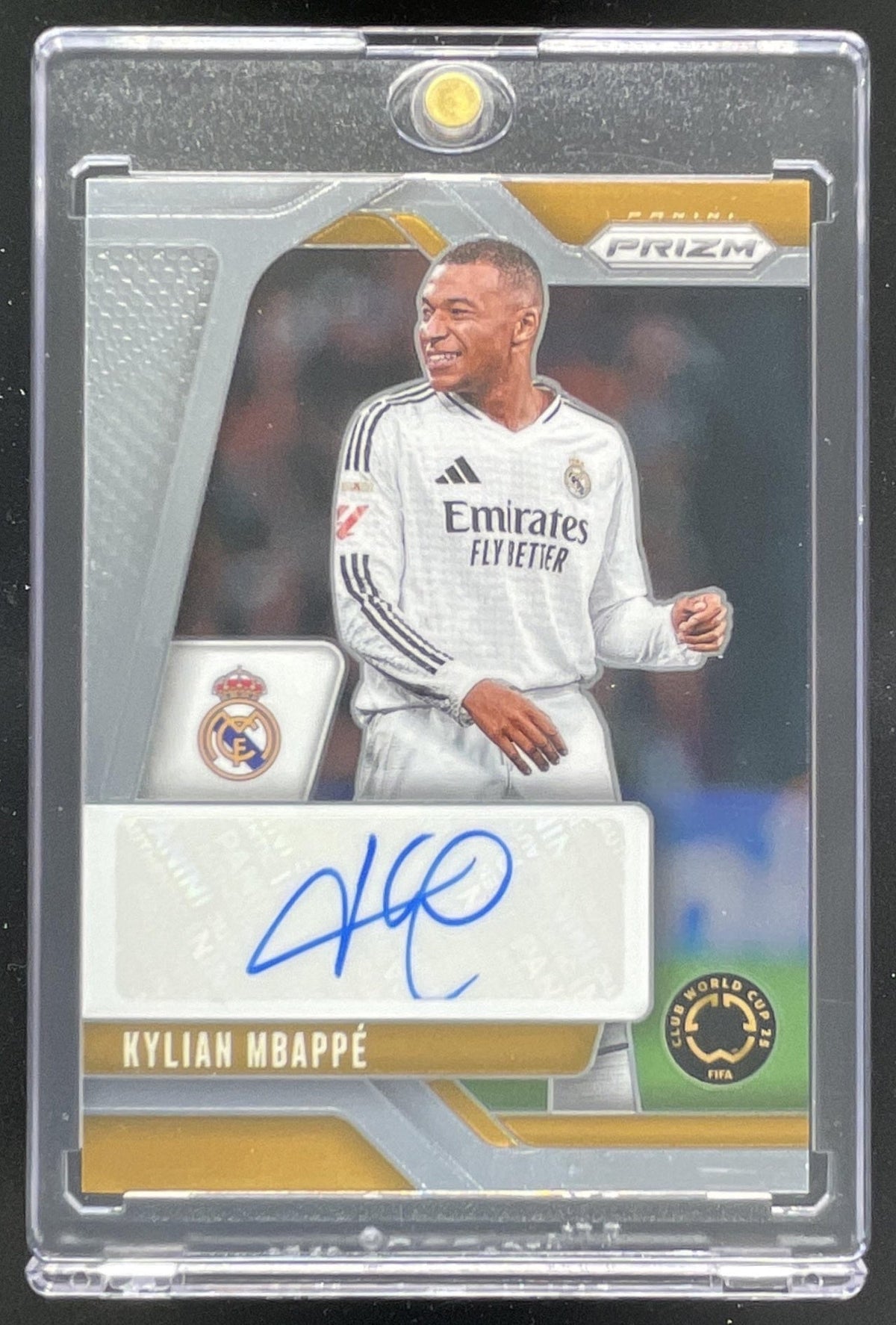 2025 Panini Prizm FIFA Club World Cup Signatures #S-KM Kylian Mbappe Auto