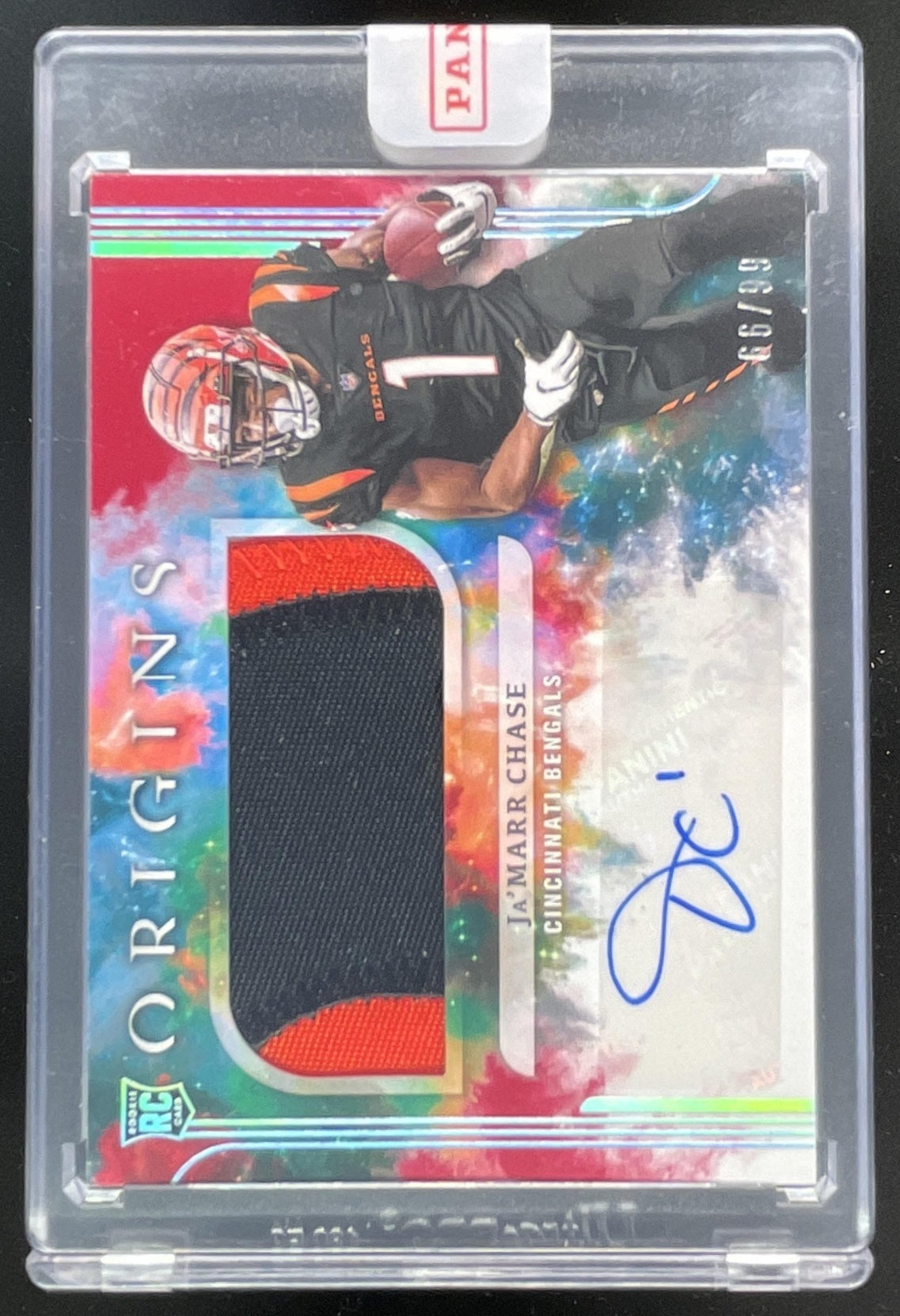 2021 Panini Origins Red #162 Ja'Marr Chase Autograph RC Auto /99