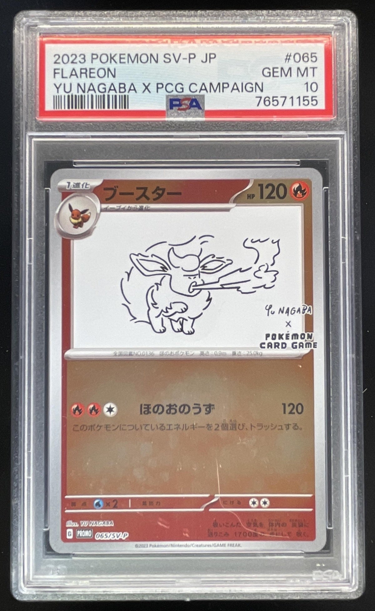 2023 Pokemon SV Black Star Promos JP #065/SV-P Flareon 2023 PSA 10