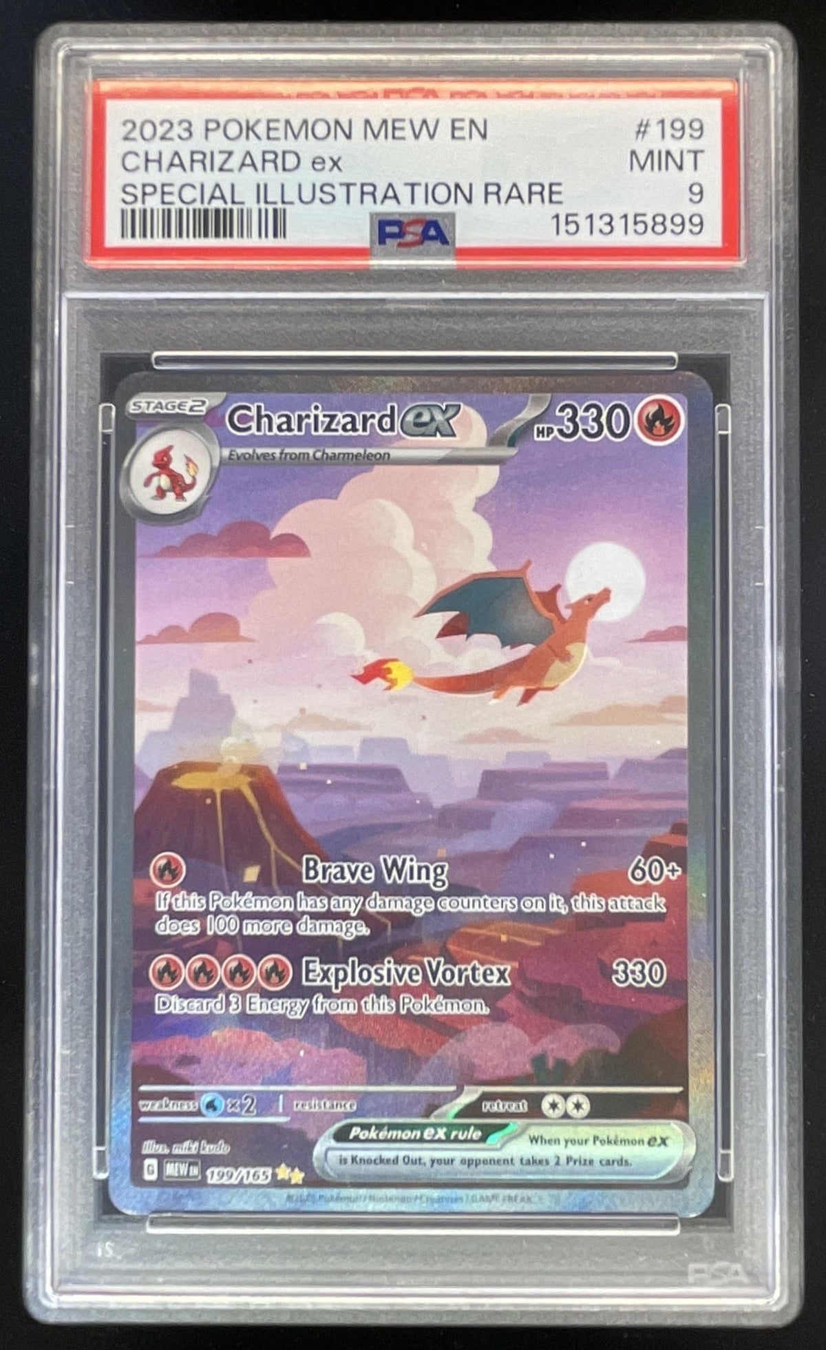 2023 Pokemon SV 151 #199/165 Charizard ex Special Illustration Rare PSA 9