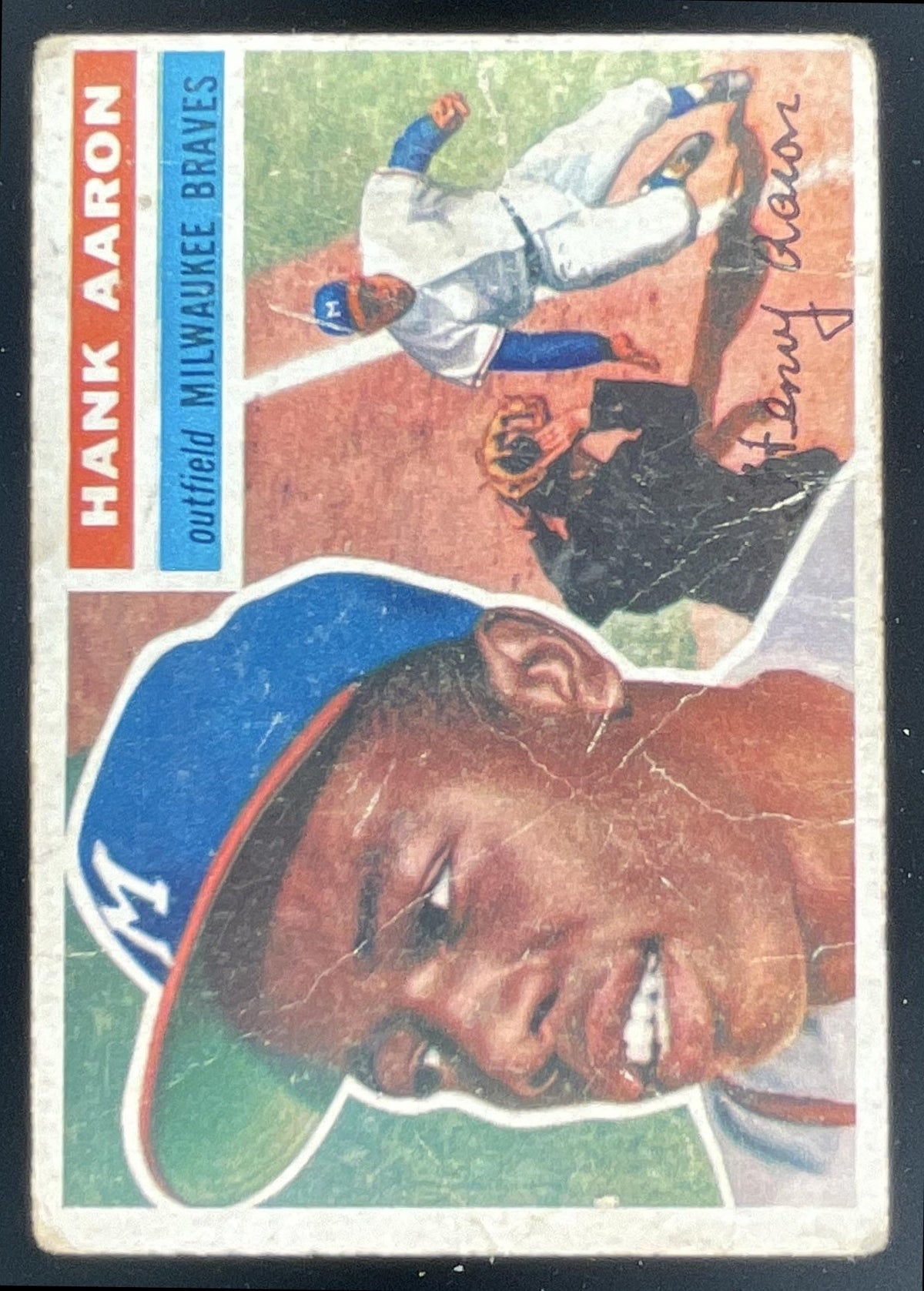 1956 Topps - #31b Hank Aaron VAR