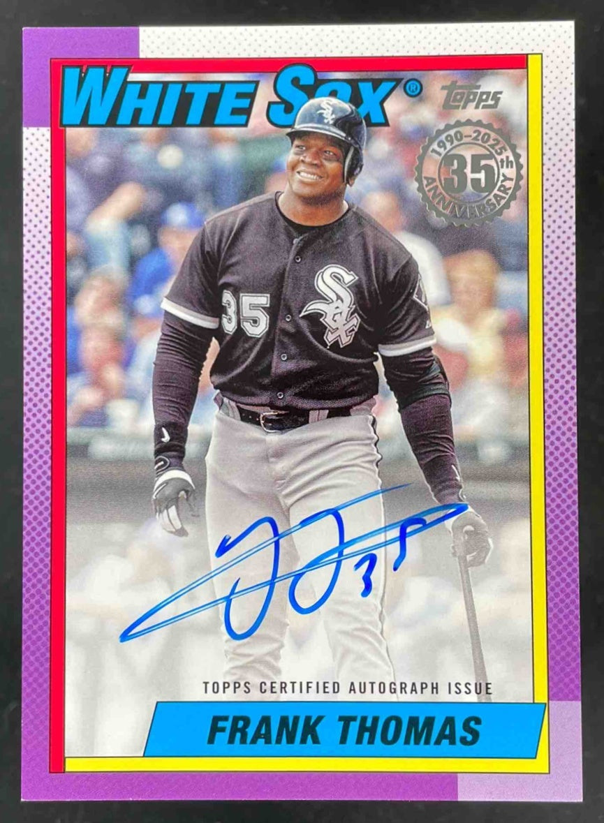 2025 Topps Update 1990 Topps Autographs #90AU-FT Frank Thomas Auto
