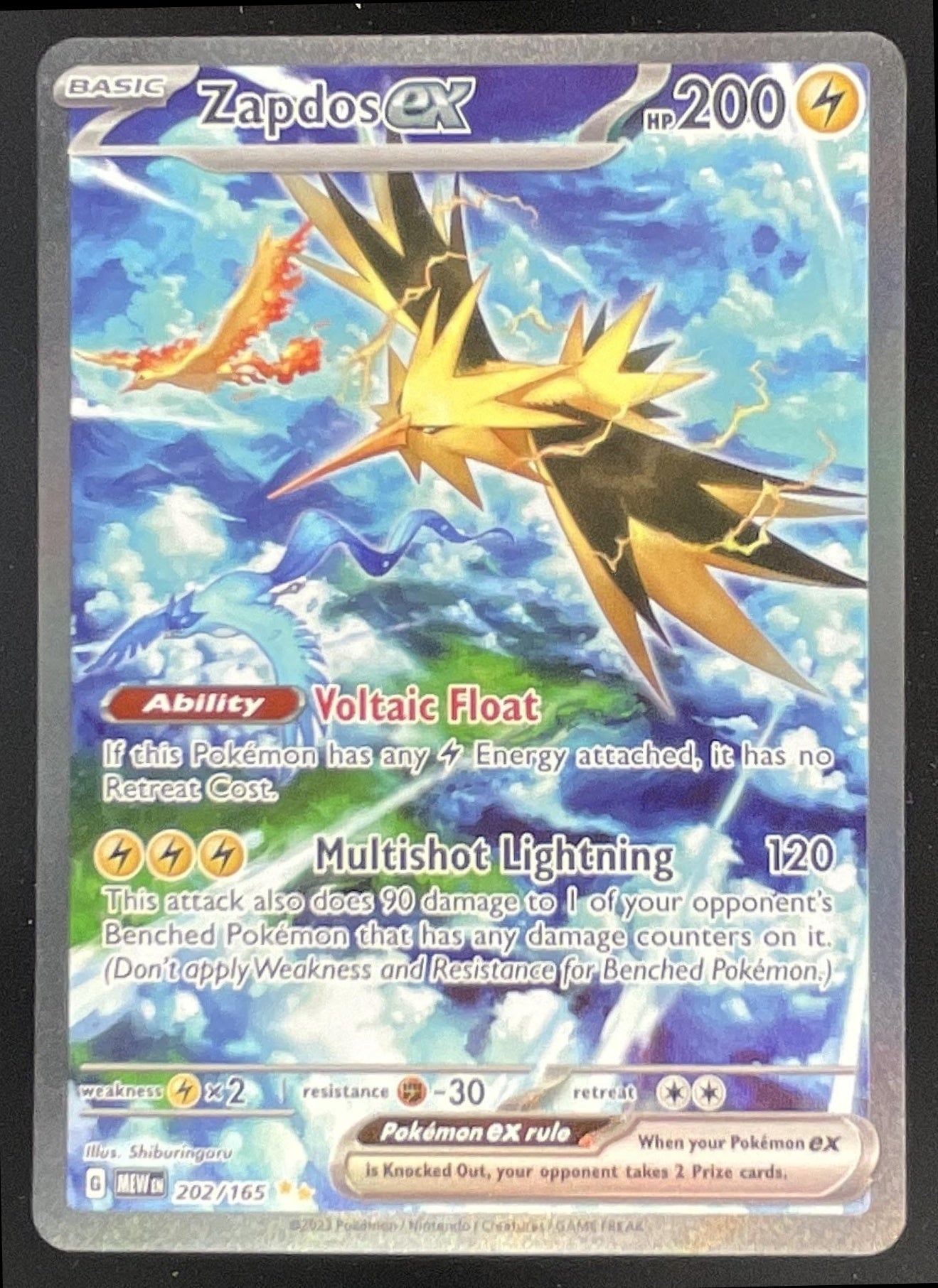 2023 Pokemon SV 151 #202/165 Zapdos ex Special Illustration Rare