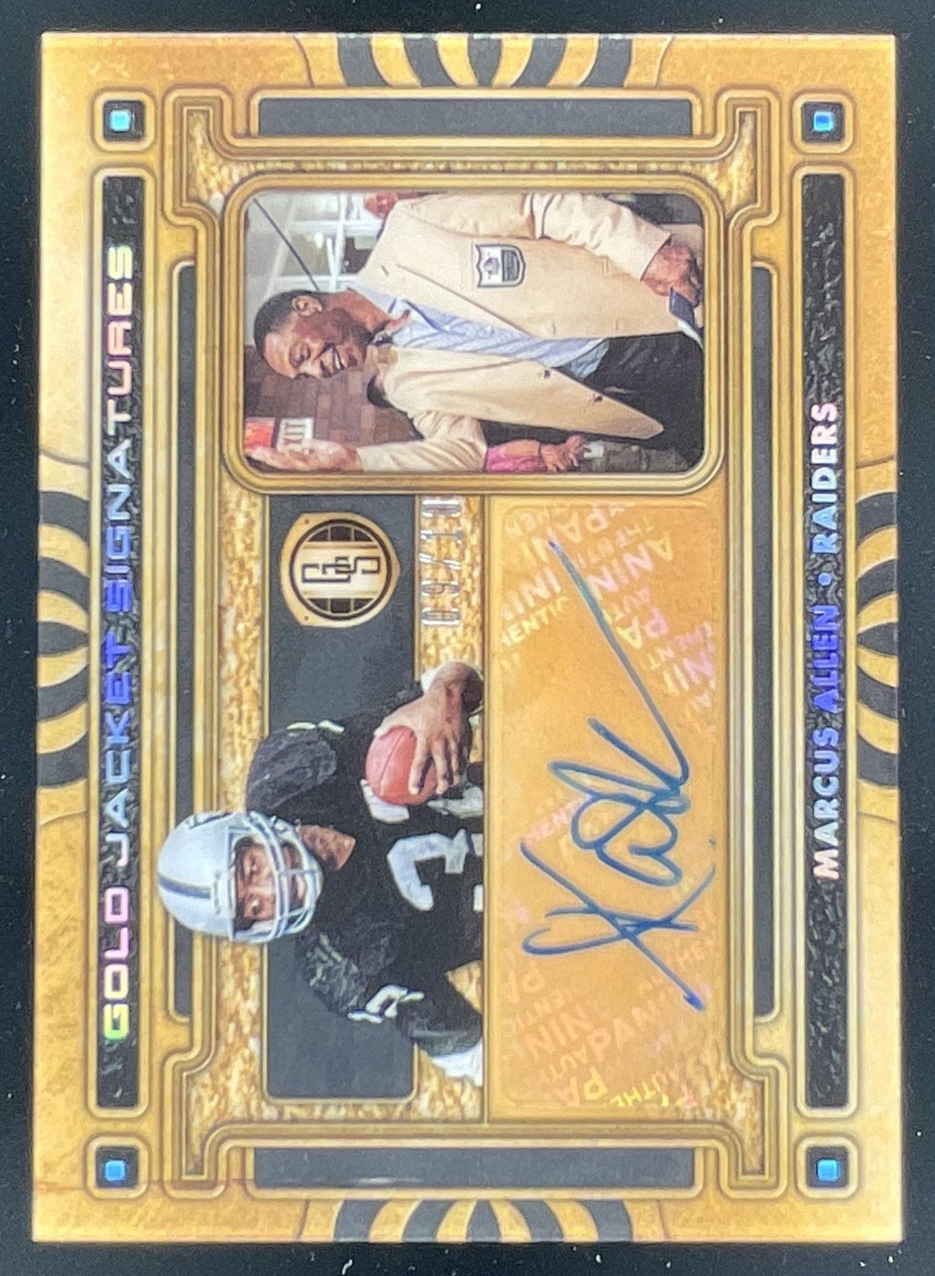 2023 Panini Gold Standard Gold Jacket White Gold #GJS-MA Marcus Allen Auto /10