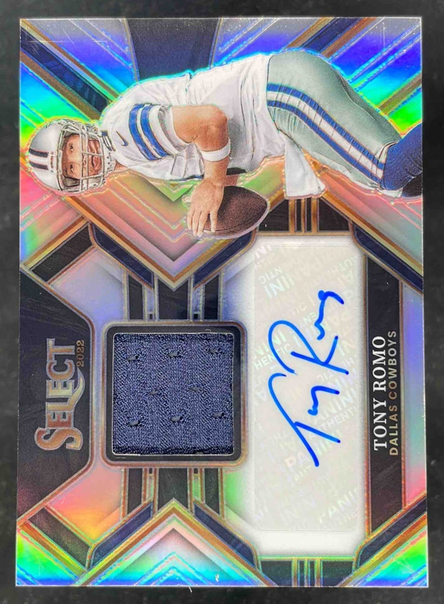 2022 Panini Select Signature Memorabilia Prizm #SMP-TR Tony Romo Auto /199