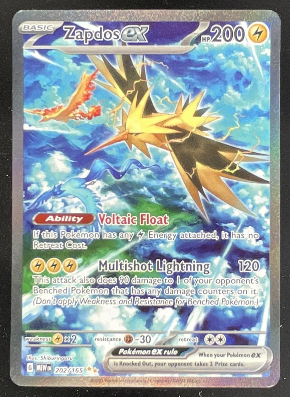 2023 Pokemon SV 151 #202/165 Zapdos ex Special Illustration Rare