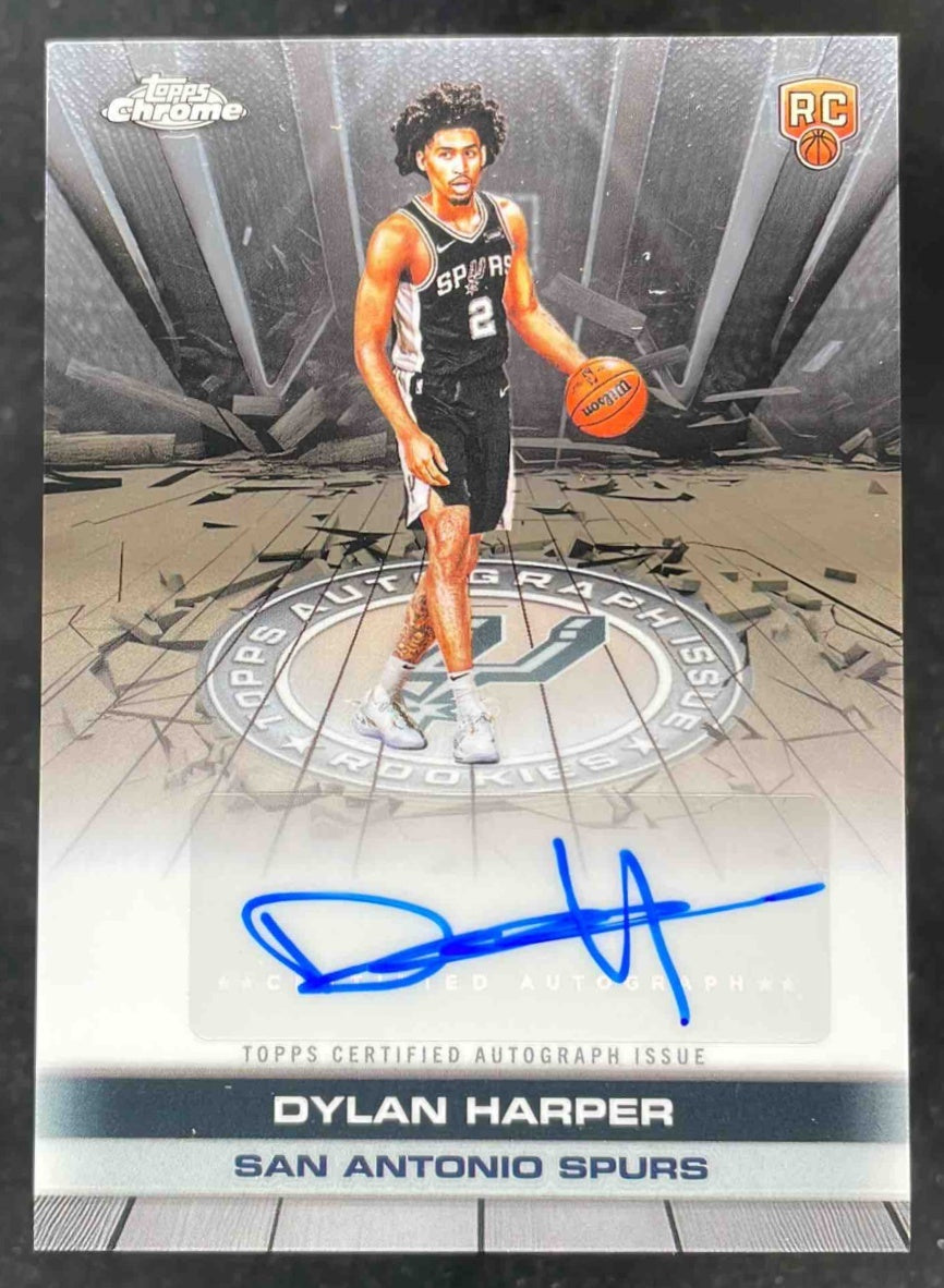 2025-26 Topps Chrome Certified Autograph Issue Rookies Dylan Harper RC Auto