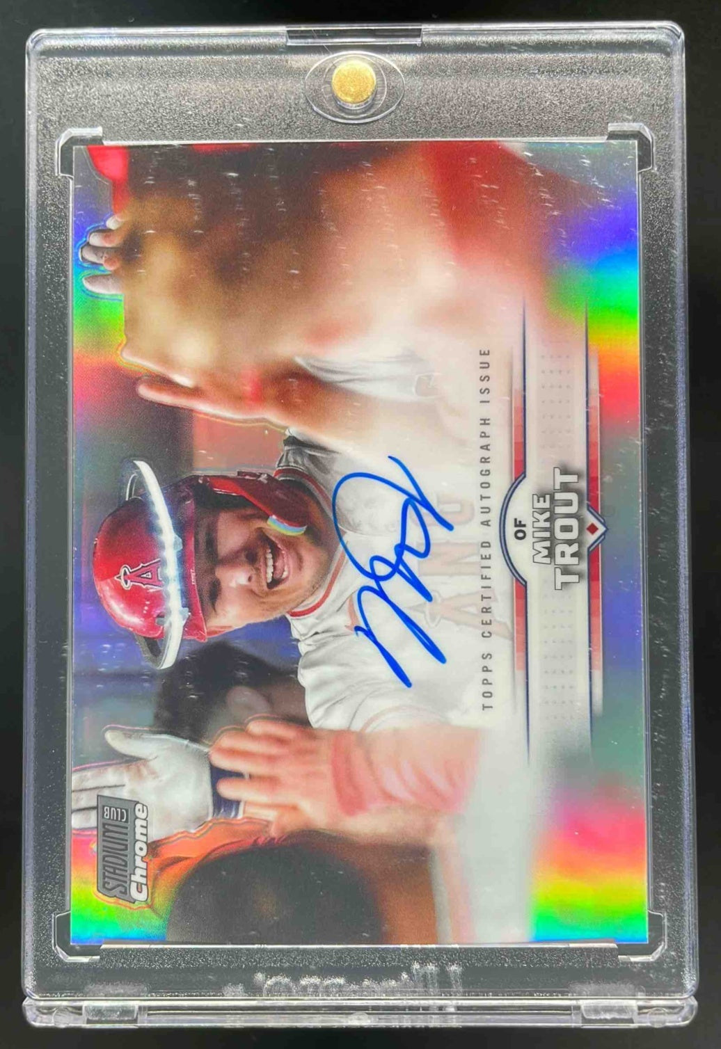 2025 Topps Stadium Club Chrome Autograph #SCCA-MT Mike Trout Auto
