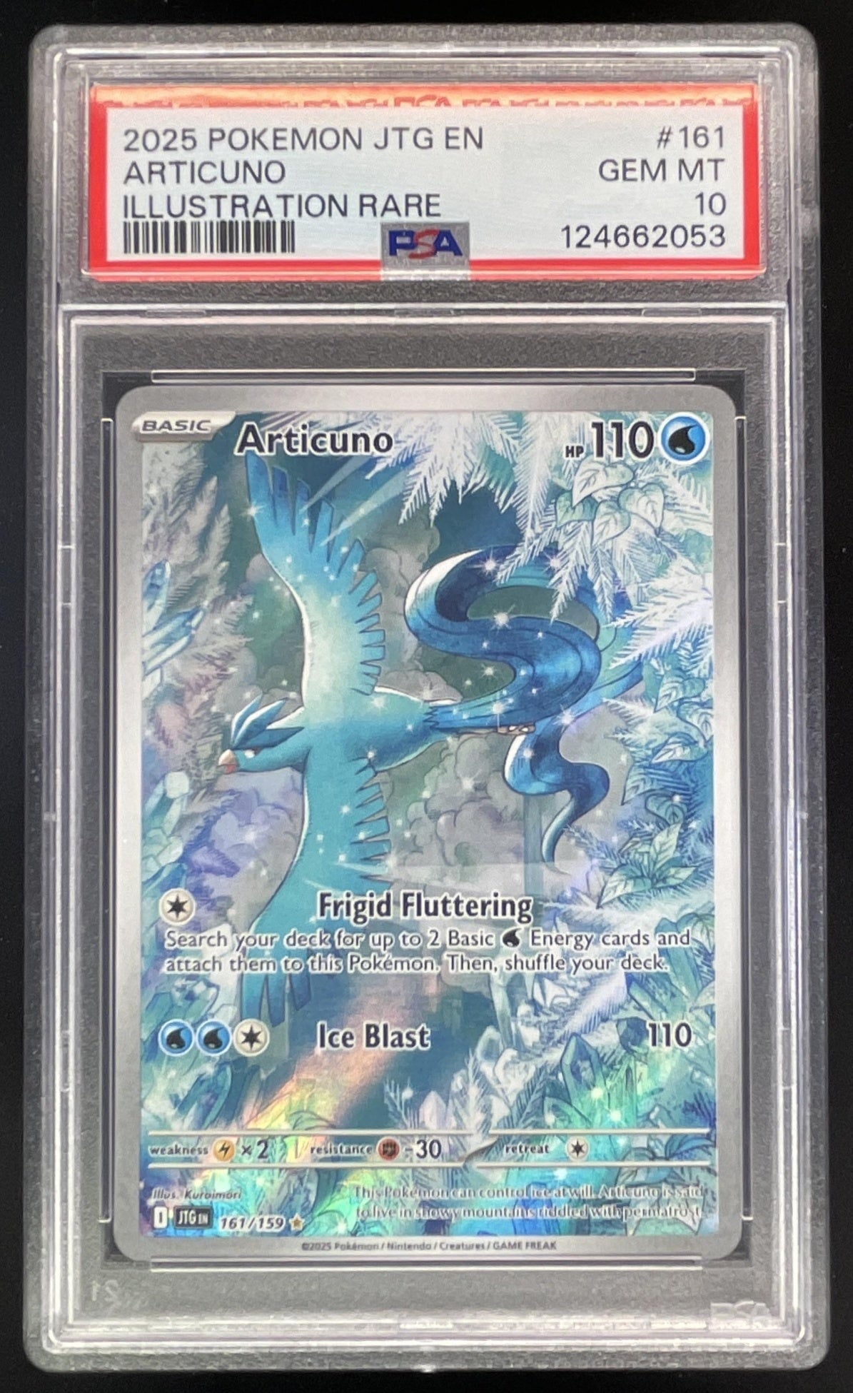 2025 Pokemon Journey Together #161/159 Articuno PSA 10