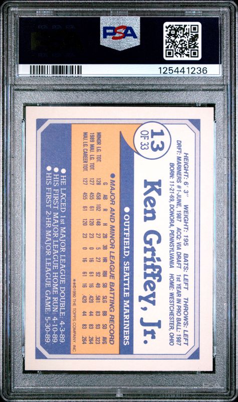 1990 Toys R US Rookies Ken Griffey Jr #13 PSA 10