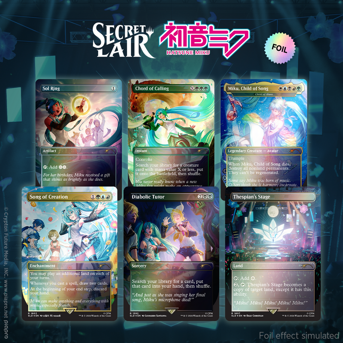 Secret Lair Drop: Secret Lair x Hatsune Miku: Digital Sensation EN - Rainbow Foil Edition