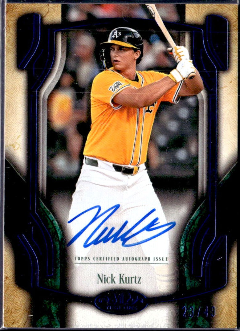 Nick Kurtz 2026 Topps Tier One Blue On Card Auto SP 23/49