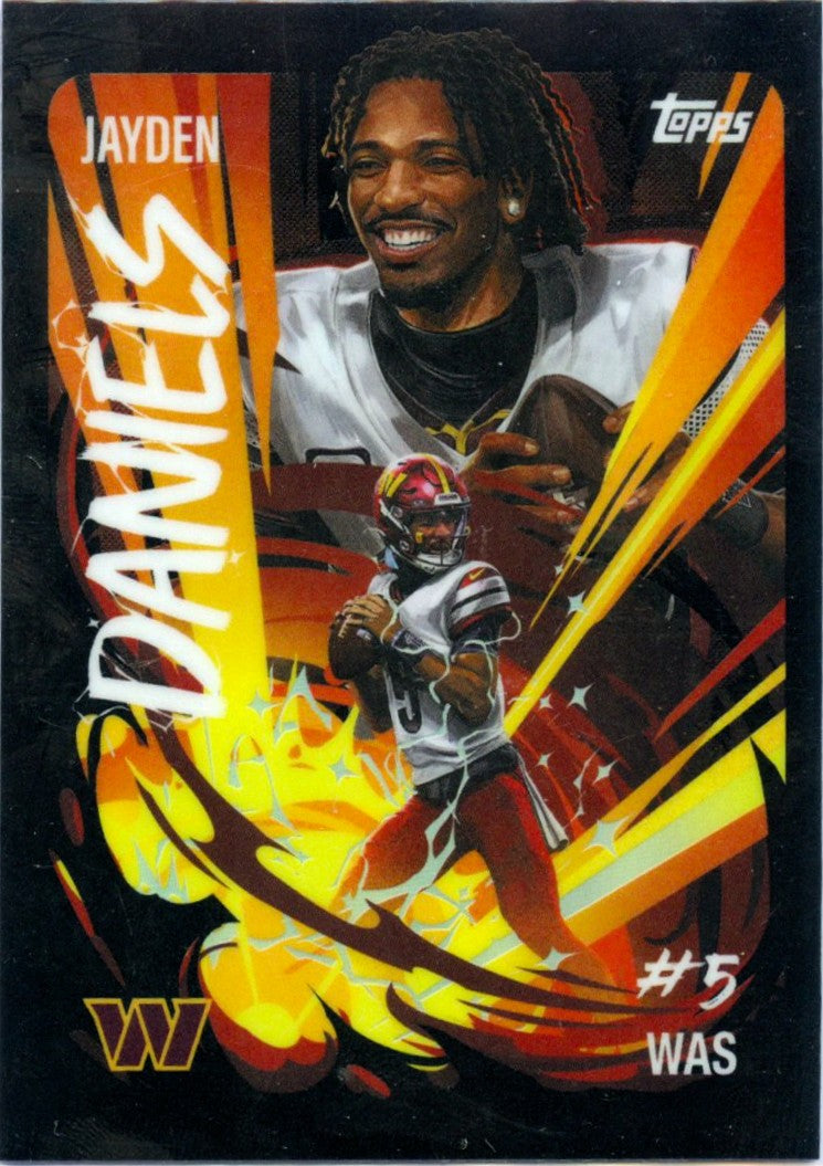 Jayden Daniels 2025 Topps Chrome Ultra Violet Case Hit SSP