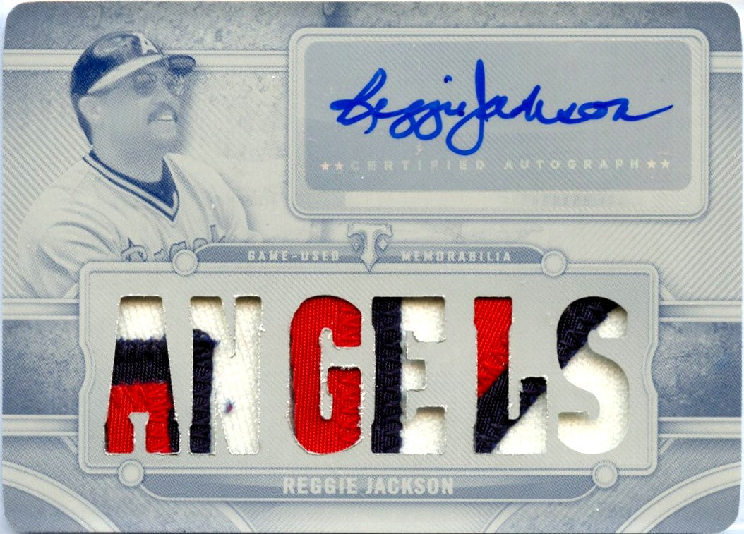 Reggie Jackson 2024 Topps Triple Threads Printing Plate Game Used Patch Auto SP 1/1