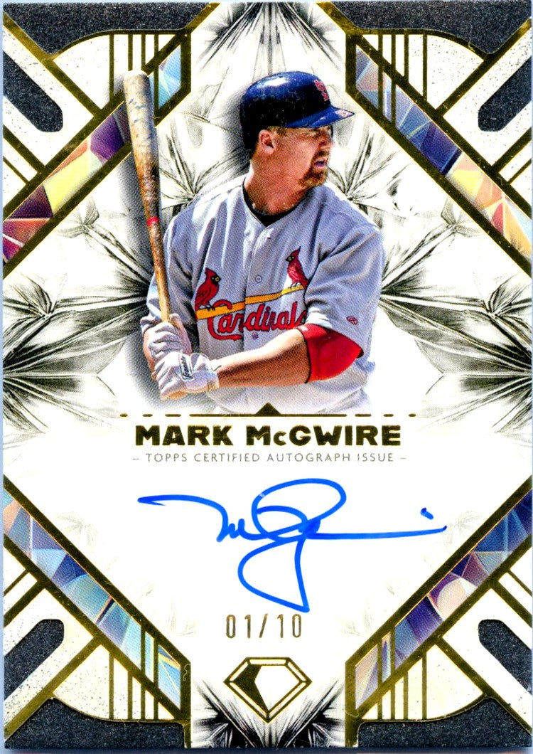 Mark Mcgwire 2025 Topps Diamond Icons On Card Auto SP 1/10