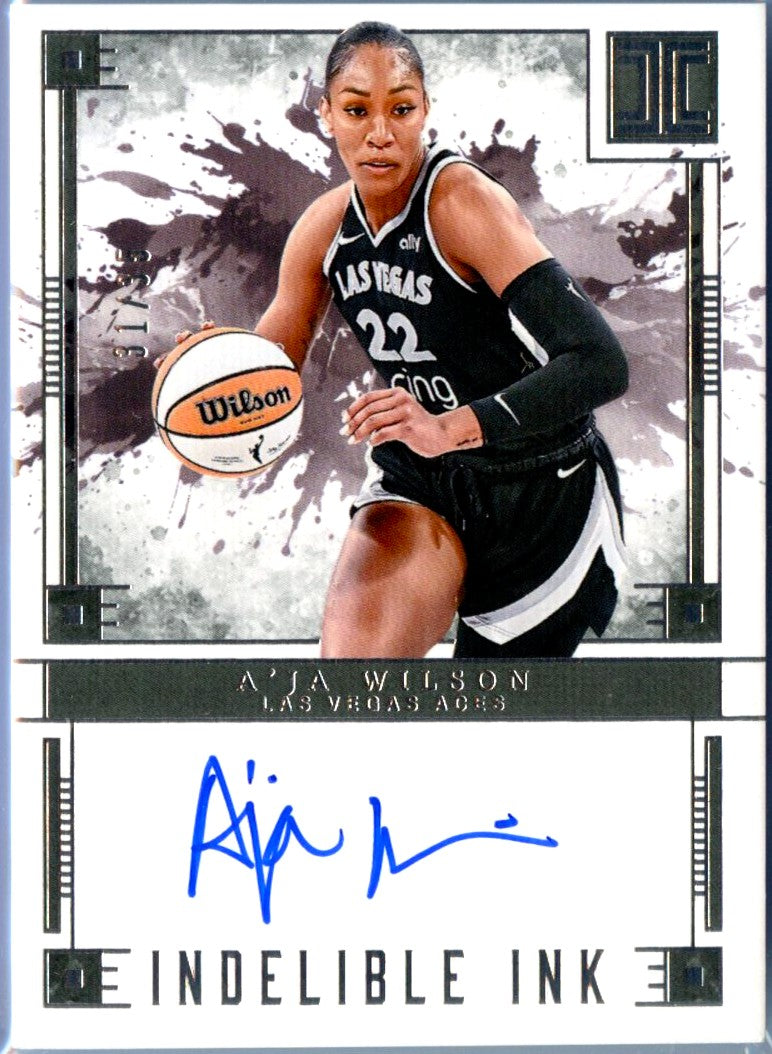 A'ja Wilson 2025 Impeccable WNBA Indelible Ink Auto SP 31/35