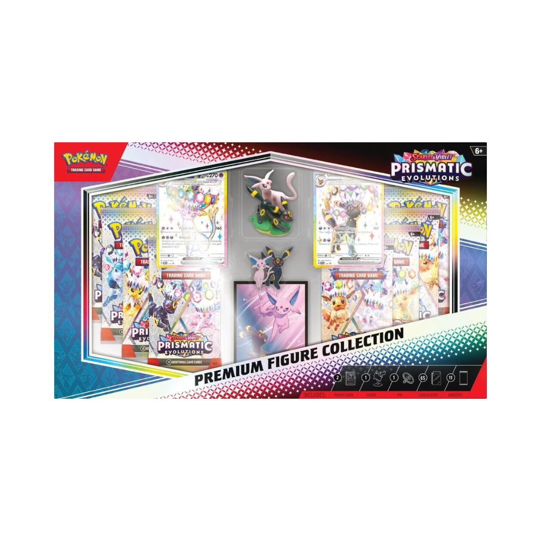 Pokemon Scarlet & Violet Prismatic Evolutions Premium Figure Collection Box