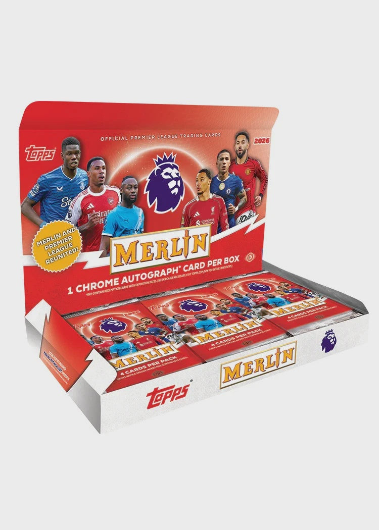 2025-26 Topps Merlin Premier League Soccer Hobby Box
