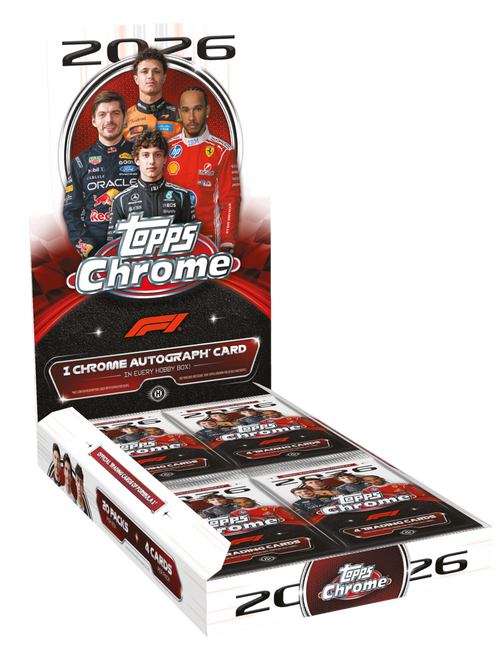 2026 Topps Chrome Formula 1 Hobby 12-Box Case - PRESALE
