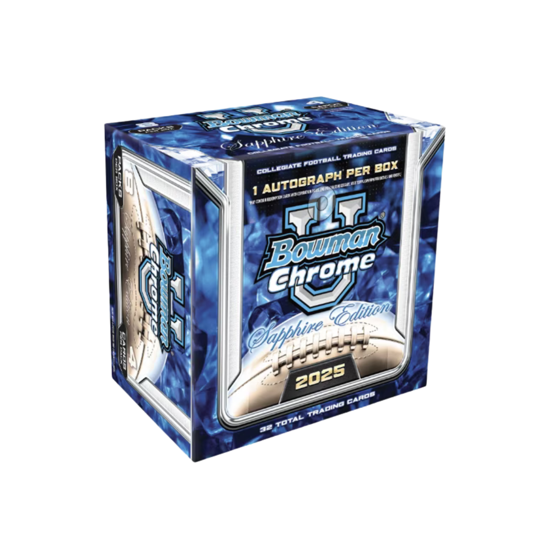 2025 Bowman Chrome University Football Sapphire Edition Box