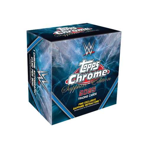 2025 Topps Chrome Sapphire WWE Wrestling Box
