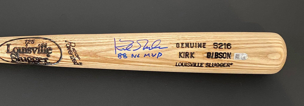 Kirk Gibson Autographed "88 NL MVP" LS Game Model Bat