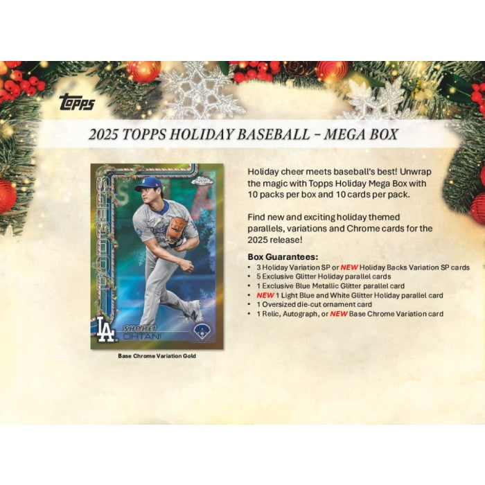 2025 Topps Holiday Baseball Mega 20-Box Case
