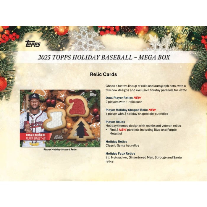 2025 Topps Holiday Baseball Mega 20-Box Case