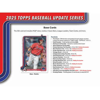 2025 Topps Update Series Baseball Hobby Box