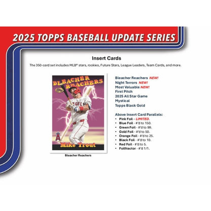 2025 Topps Update Series Baseball Value 40-Box Case