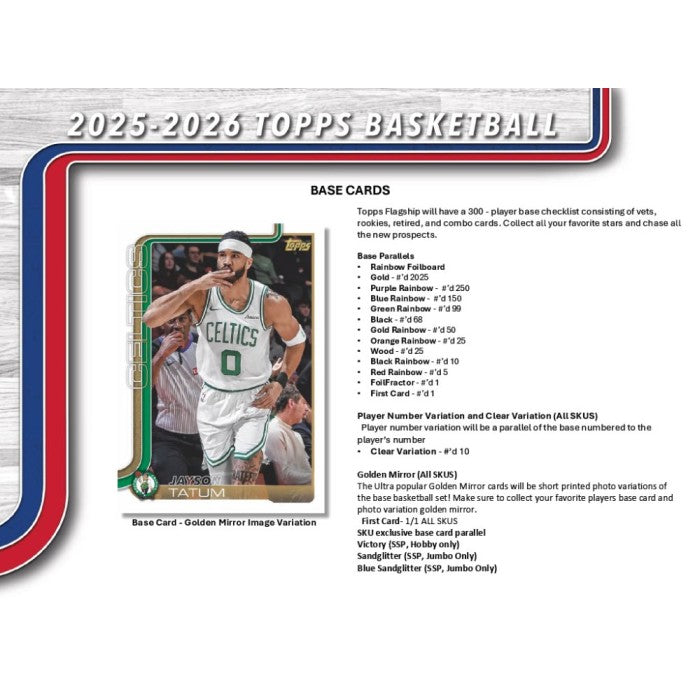 2025/26 Topps Flagship Basketball Hobby Case (12 Boxes)